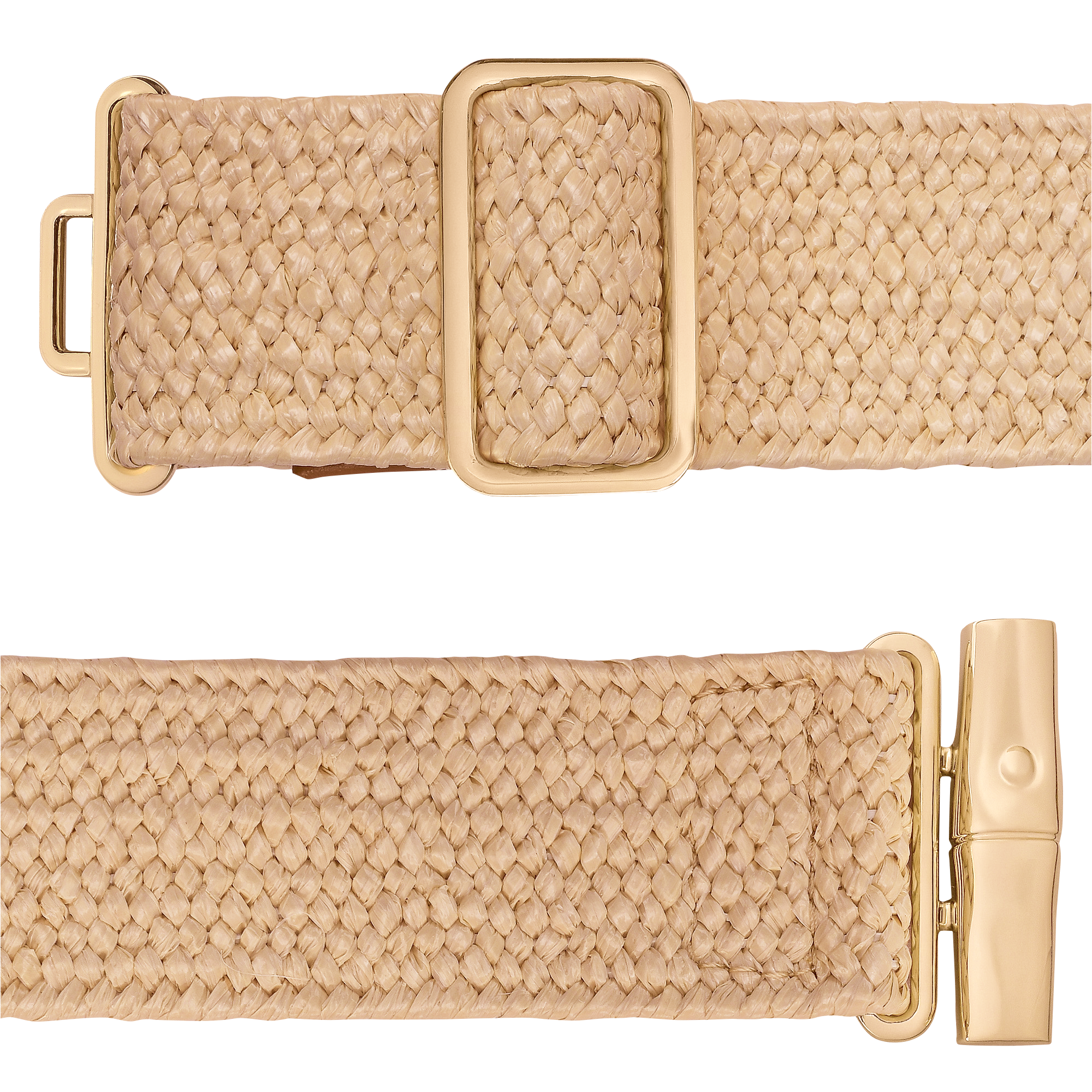 null 女士皮带, 黄棕色