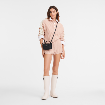 Le Pliage Xtra XS 手拿包 , 黑色 - 皮革
