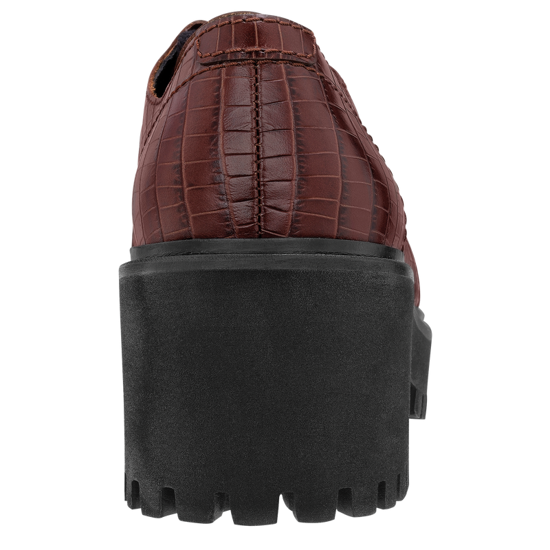 La Voyageuse Derby , Pomegranate - Leather  - View 3 of  4