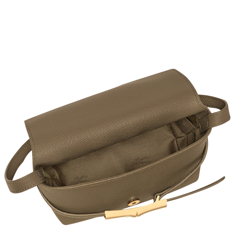 Le Smart S Crossbody bag , Olive - Leather  - View 5 of  6