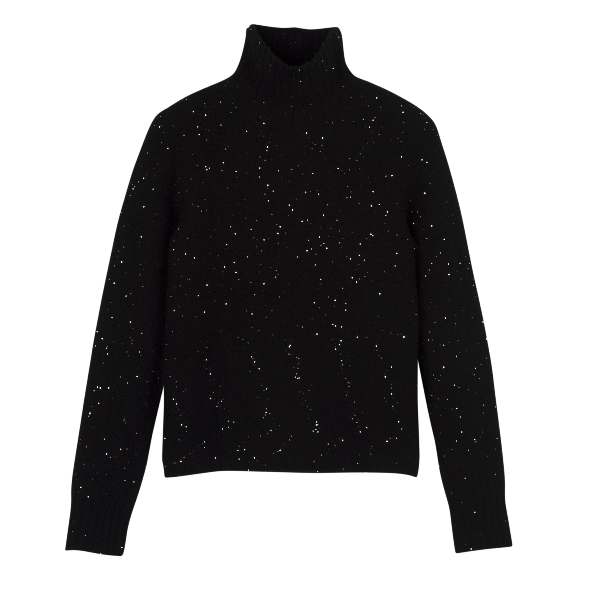 null 高领毛衣, 黑色