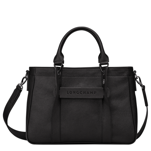 Longchamp 3D 手提包小号, 黑色