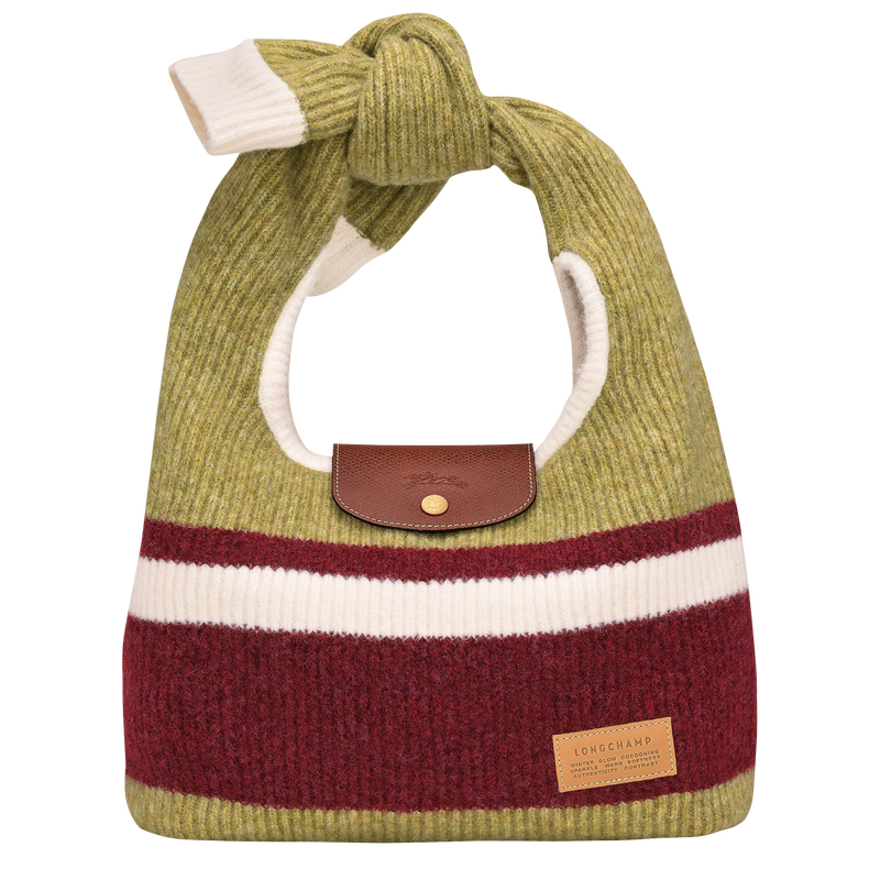 Le Pliage Collection M 单肩包 , 开心果绿/勃艮第色 - 帆布  - 查看 1 4