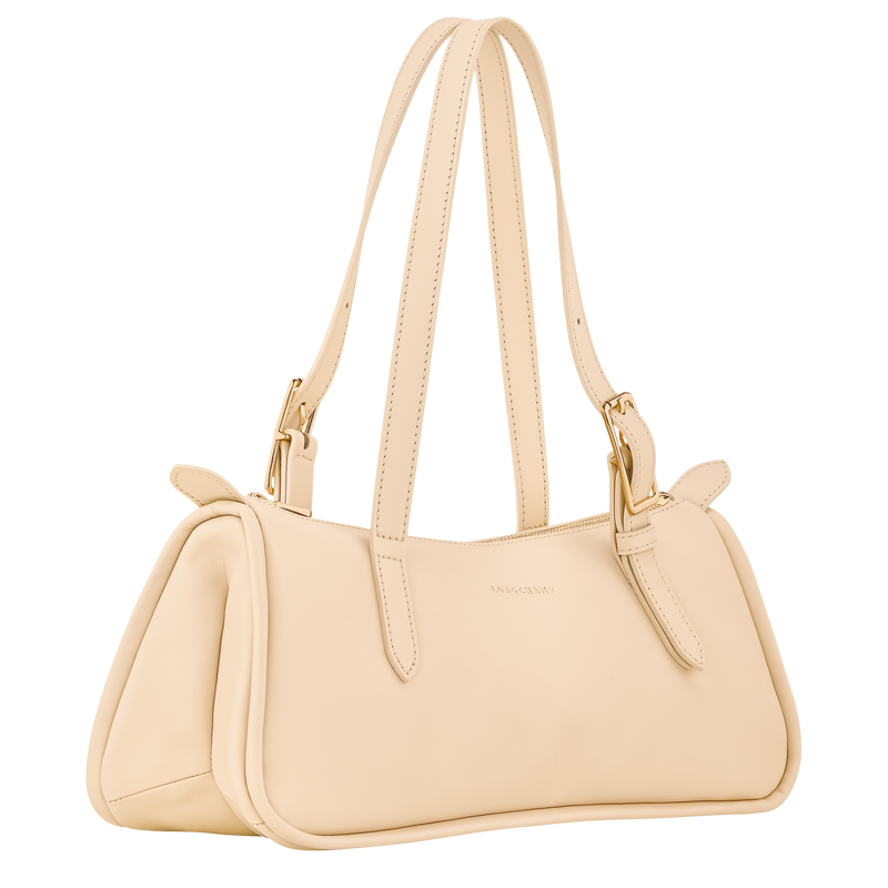 Looong L Shoulder bag , Vanilla - Leather  - View 3 of  7