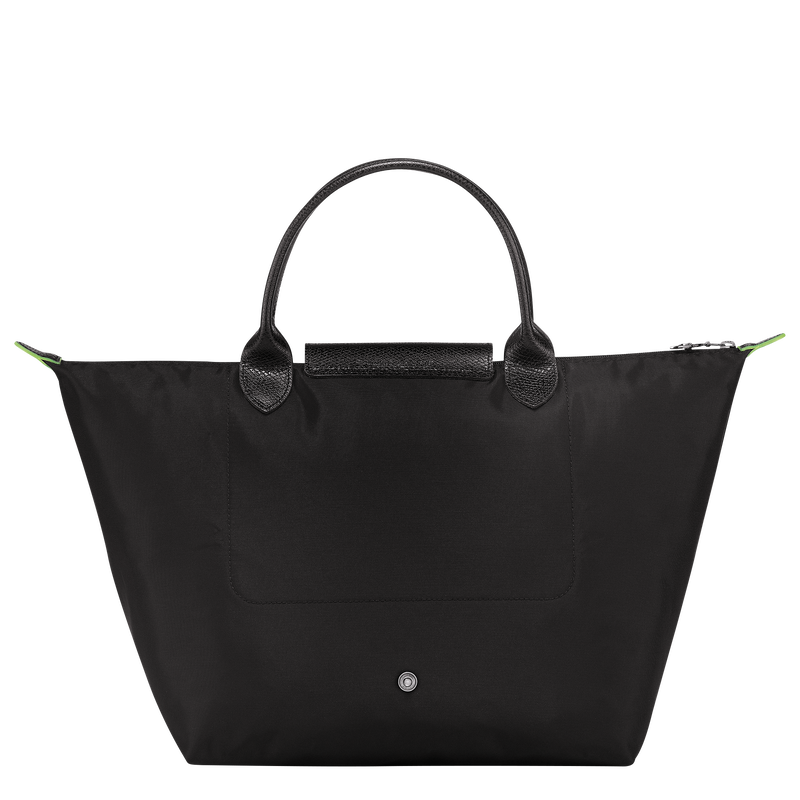 Le Pliage Green M Handbag , Black - Recycled canvas  - View 4 of  7