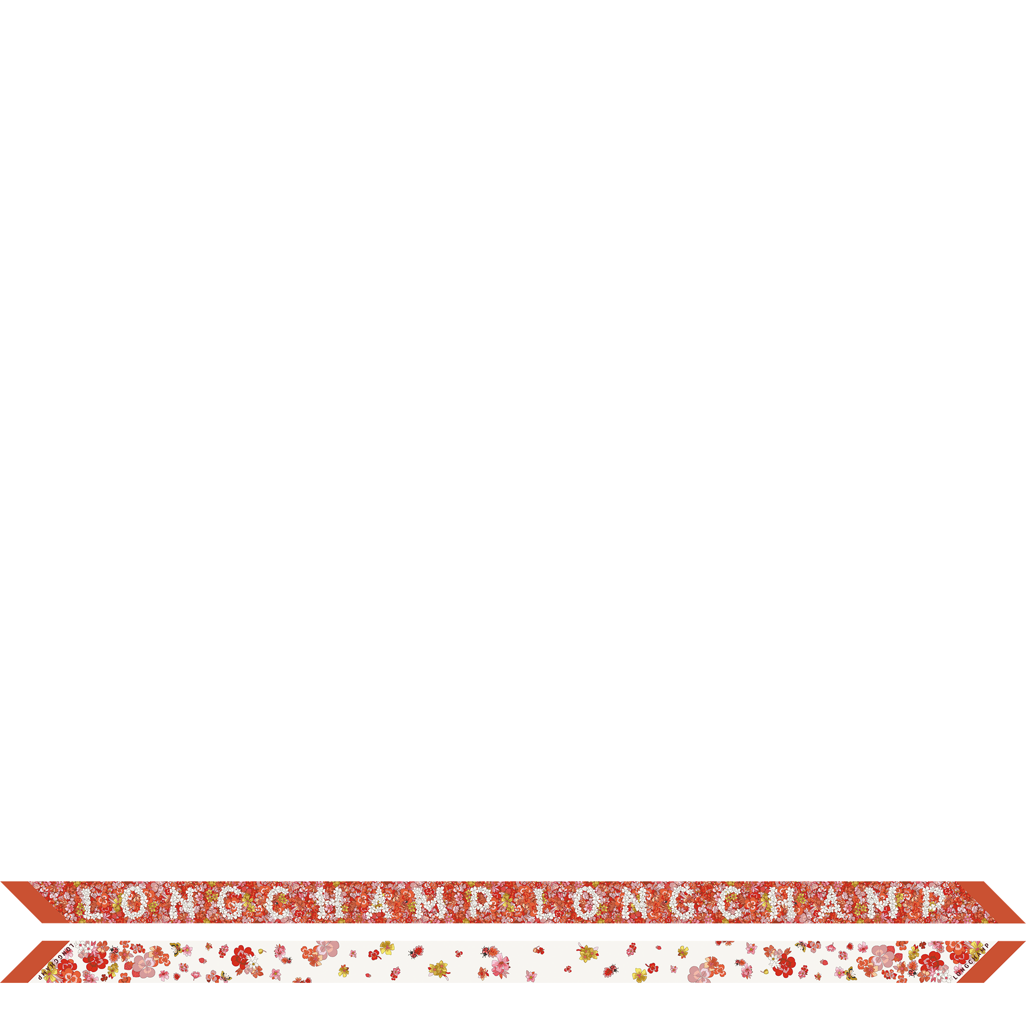 Frise Fleurie（花漾春日） 细丝带, 珊瑚紅色