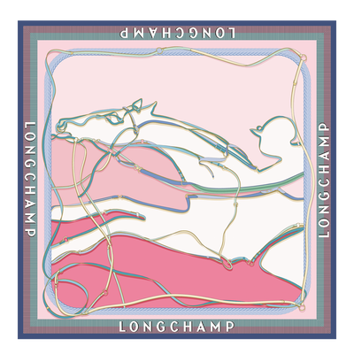 风驰电掣 丝巾 90 , 虾粉色 - 真丝