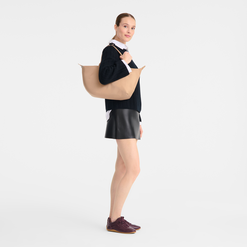 Le Pliage One L 手提包 , 米色 - 帆布  - 查看 2 8