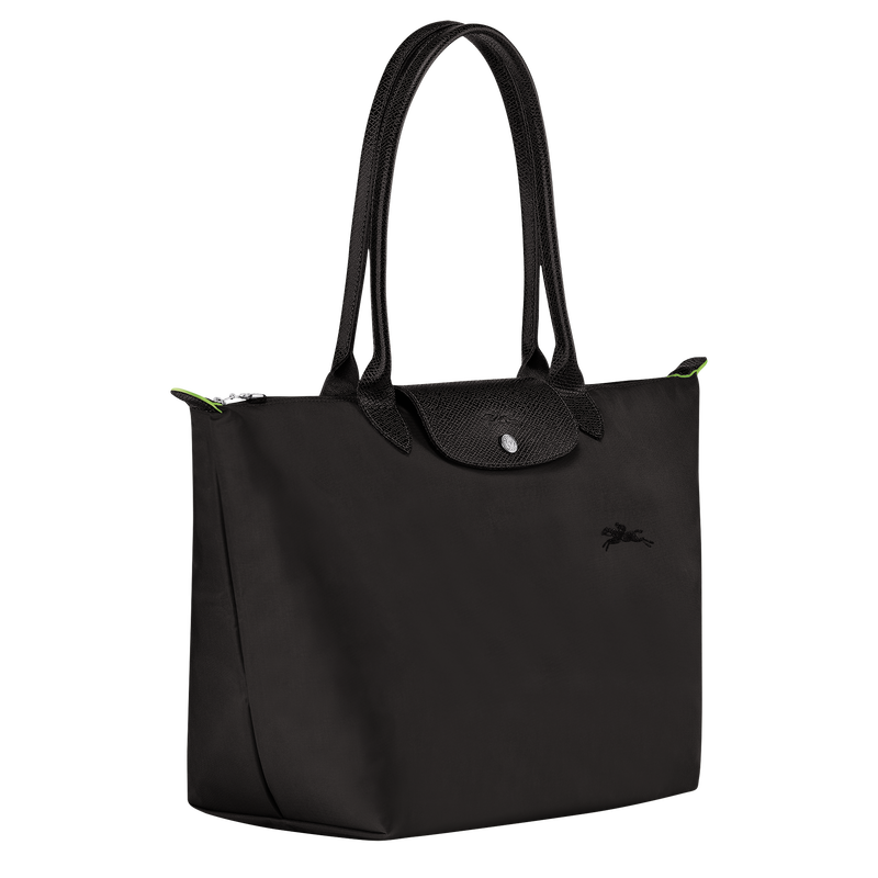 Le Pliage Green L Tote bag , Black - Recycled canvas  - View 3 of  7