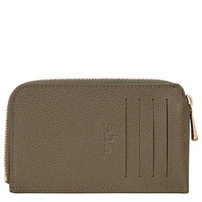 Le Foulonn&eacute; Card holder , Caper - Leather