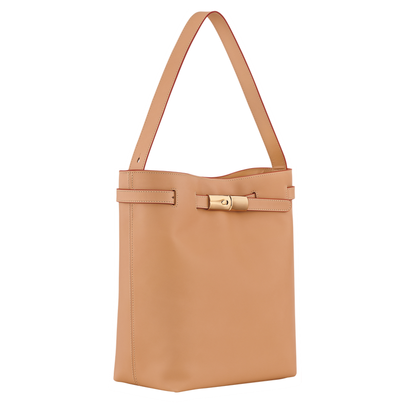 单肩包 , 沙白色 - 皮革  - 查看 3 5