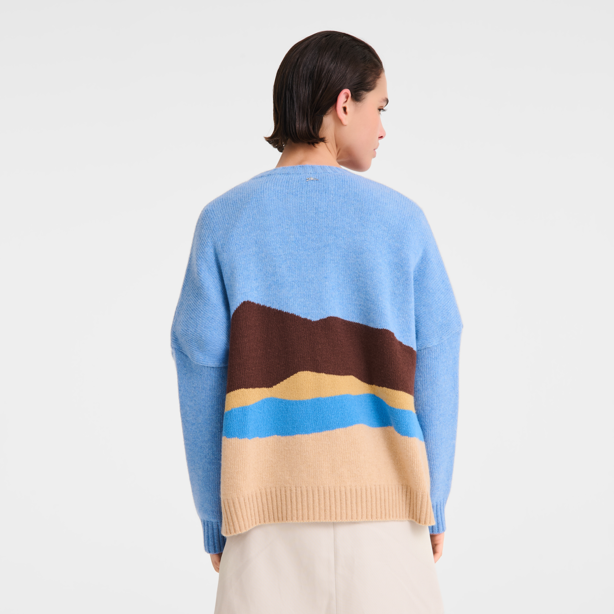 null 毛衣 Caroline H&eacute;lain x Longchamp, 米色