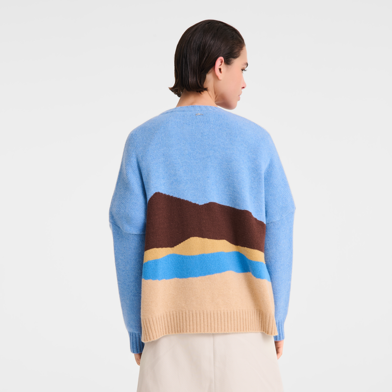 毛衣 Caroline H&eacute;lain x Longchamp , 米色 - 针织  - 查看 3 4