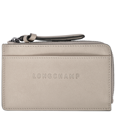 Longchamp 3D Card holder , Clay - Leather
