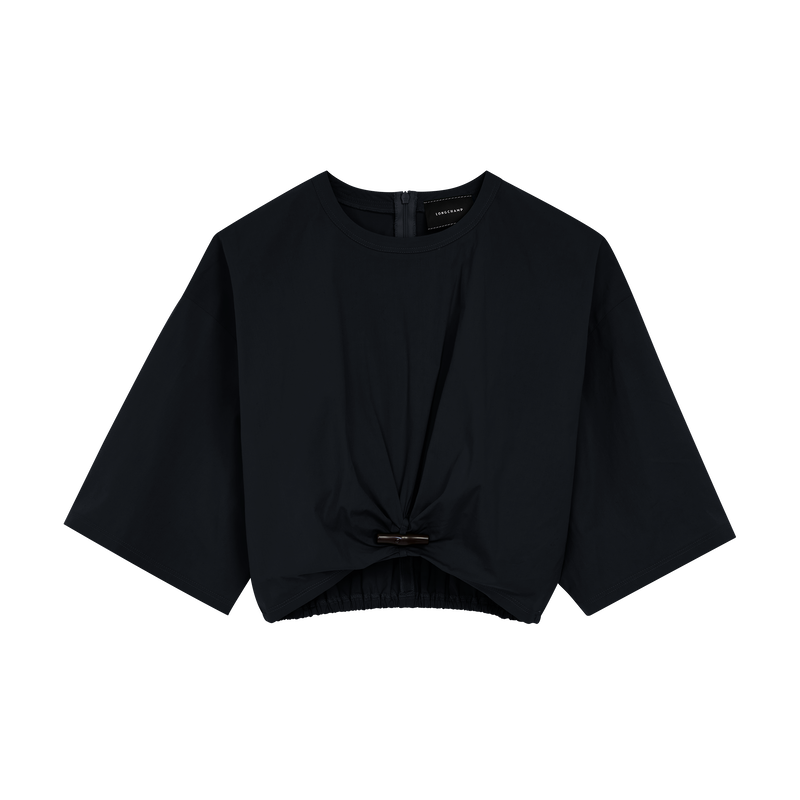 Top , Black - Cotton poplin  - View 1 of  2