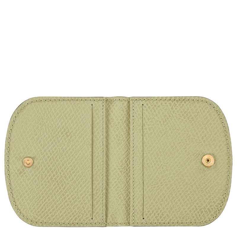 &Eacute;pure Card holder , Almond Green - Leather  - View 3 of  3