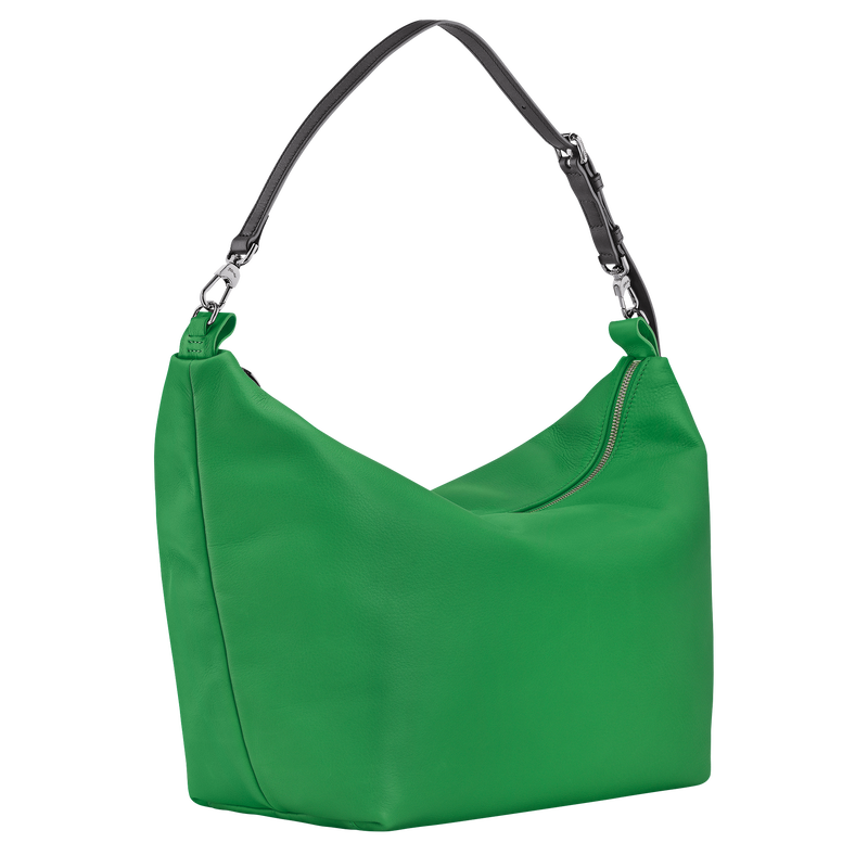Le Slouchy M Hobo 袋 , 绿色 - 皮革  - 查看 3 6