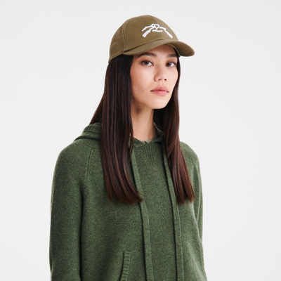 Solid cap , Artichoke - Cotton blend