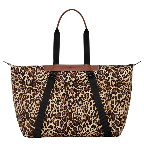 Longchamp X D'heygere 旅行包/双肩背包 S, 黑豹图案