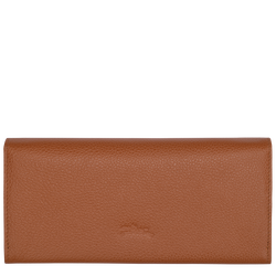 Le Foulonné系列 长款欧陆风钱包 , 淡红褐色 - 皮革
