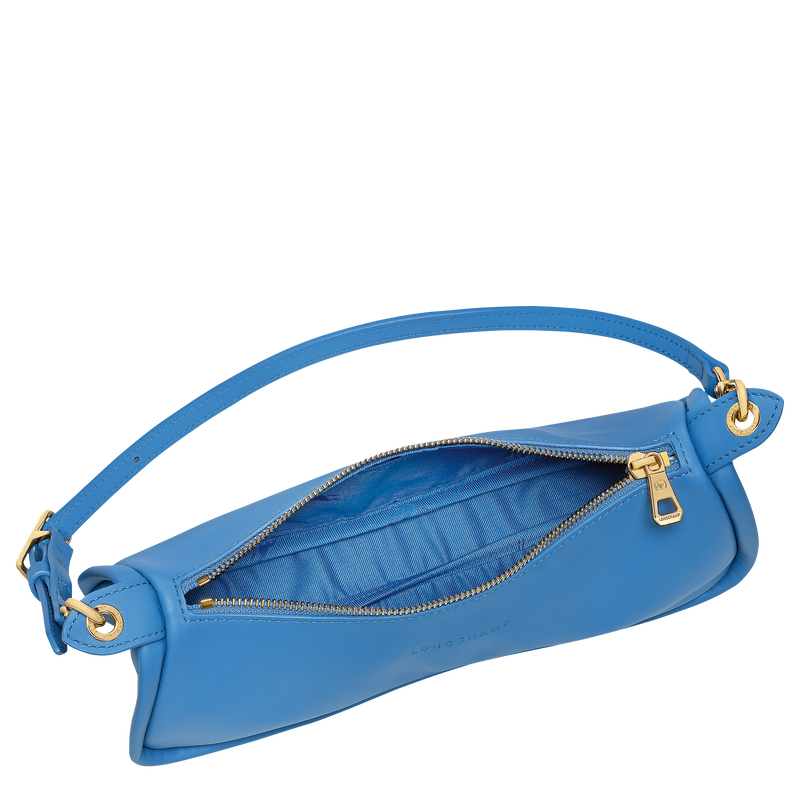 Looong M Shoulder bag , Azure - Leather  - View 5 of  7