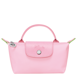 Le Pliage Green 化妆包 , 粉红色 - 再生帆布