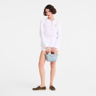 Le Pliage Collection XS 手提包 , 天空蓝 - 帆布