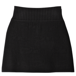 Skirt , Black - Knit