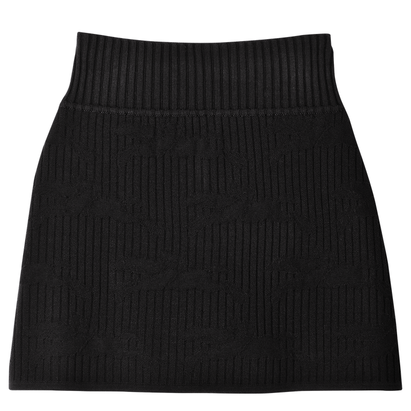 Skirt , Black - Knit  - View 1 of  2