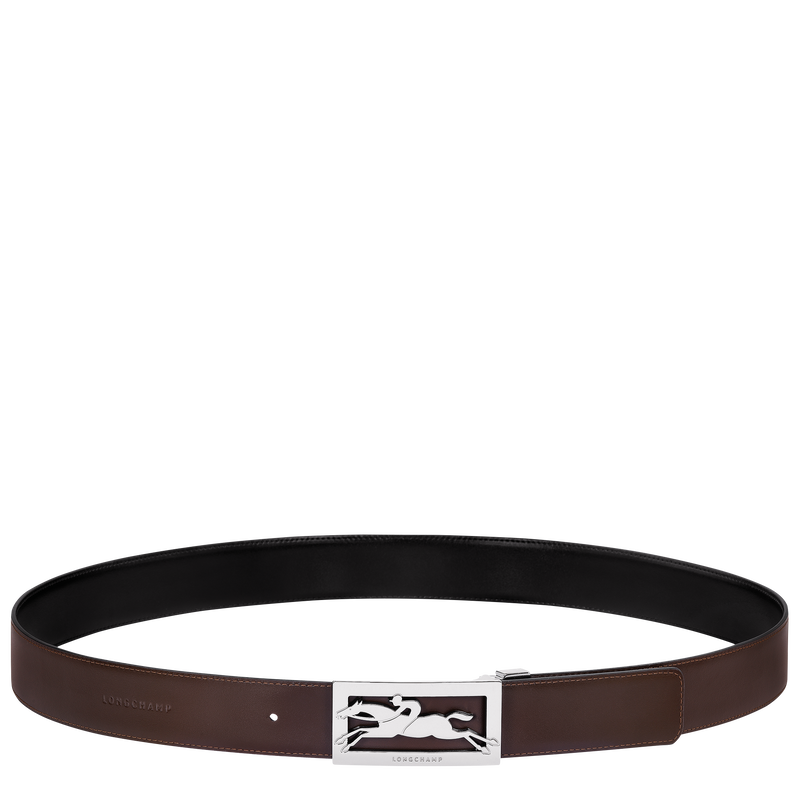 Delta Box Men's belt , Black/Mocha - Leather  - View 3 of  5