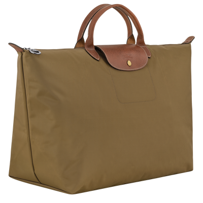 Le Pliage Original L Travel bag , Olive - Recycled canvas