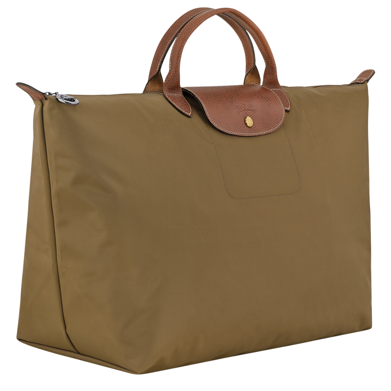 Le Pliage Original L Travel bag , Olive - Recycled canvas  - View 2 of  6