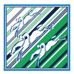 Le grand saut Longchamp Silk scarf 50 , Lawn - OTHER