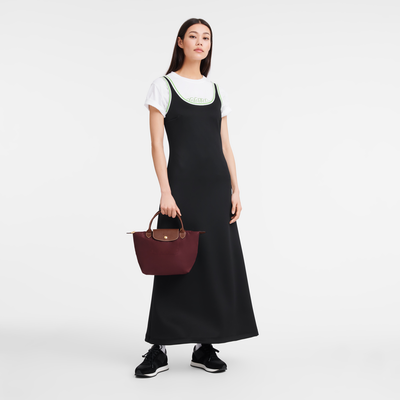 Le Pliage Original S 手提包 , 勃艮第色 - 再生帆布