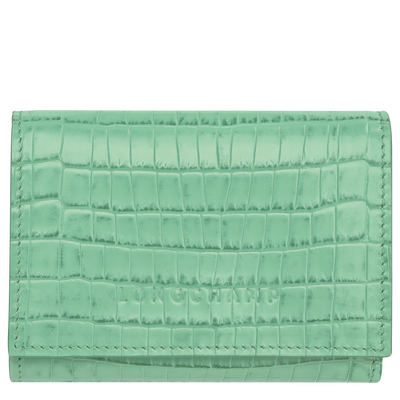 Longchamp Pocket Compact wallet , Mint - Leather