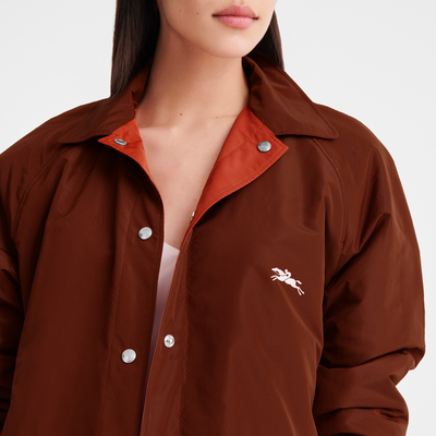 null Padded blouson, Chestnut/Tomato