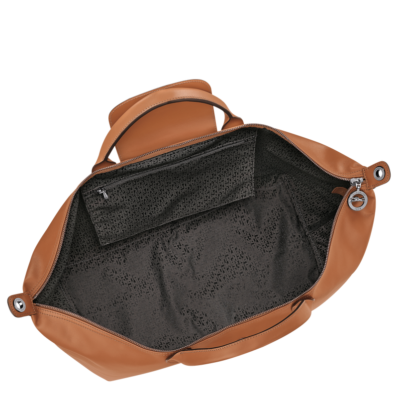 Le Pliage Xtra L 旅行包 , 腰果棕 - 皮革  - 查看 4 5
