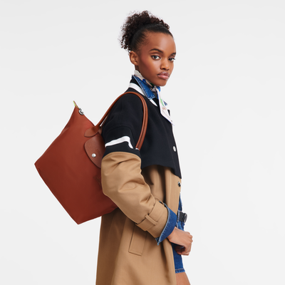 Le Pliage Green 托特包 M, 栗子色