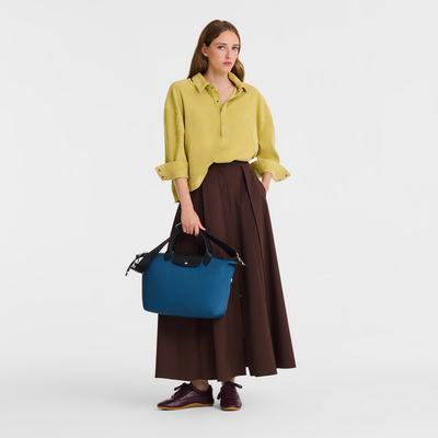 Le Pliage Energy L 手提包 , 墨蓝色 - 再生帆布