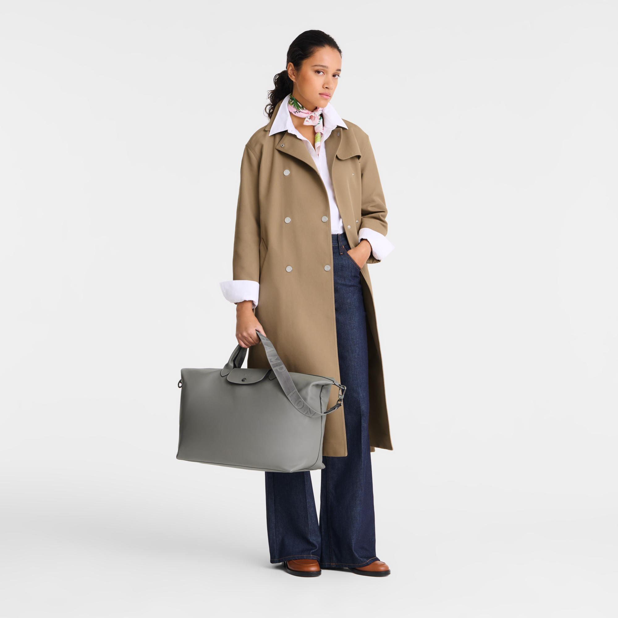 Le Pliage Xtra 旅行包 L, 斑鸠灰