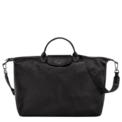 Le Pliage Xtra L 旅行包 , 黑色 - 皮革
