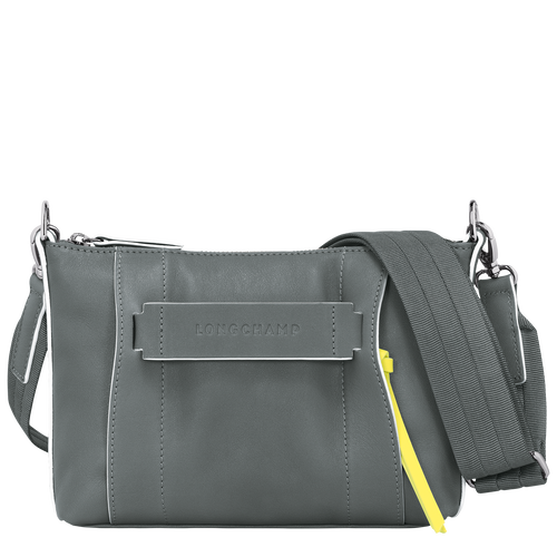 Longchamp 3D S 斜挎包 , 金属灰 - 皮革 - 查看 1 2