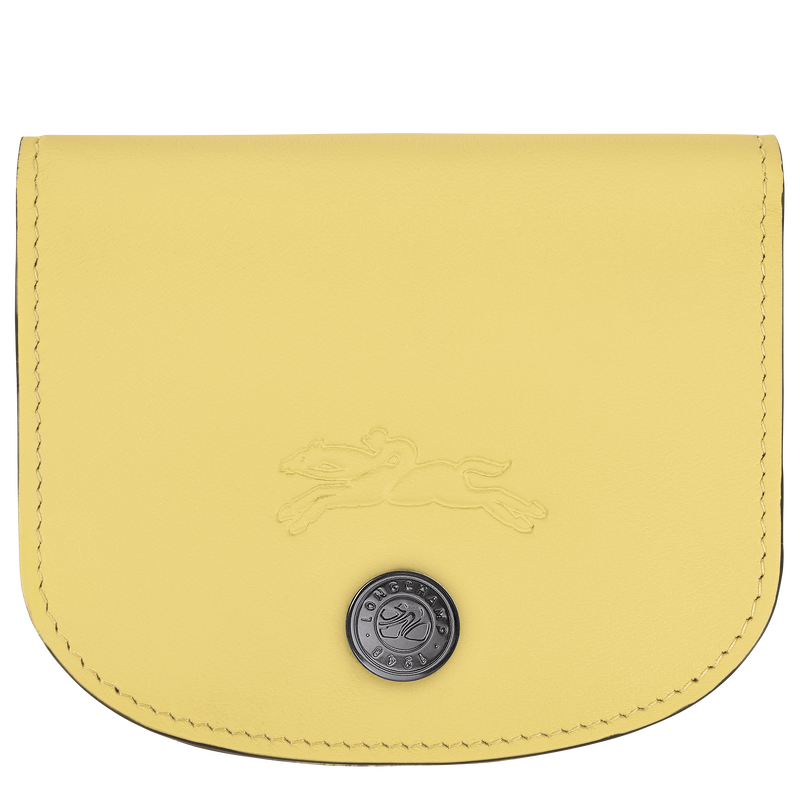 Le Pliage Xtra Card holder , Lime - Leather  - View 1 of  3