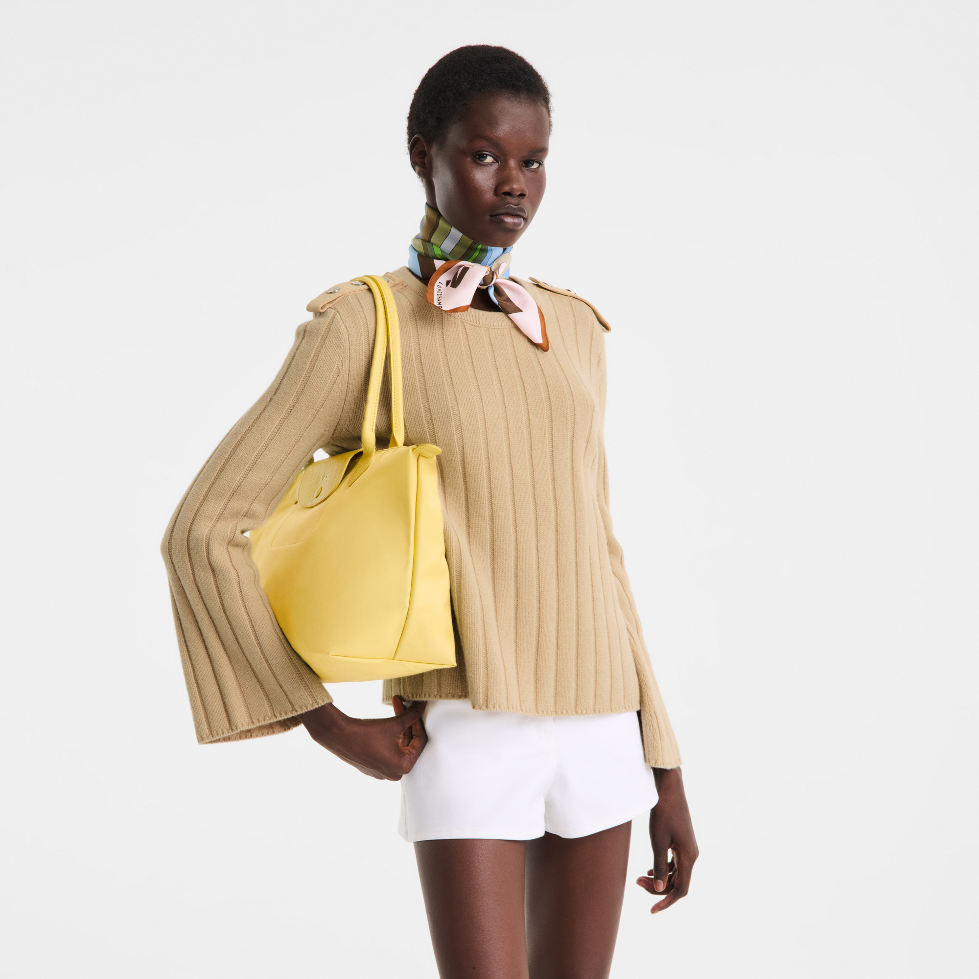 Le Pliage One 托特包 M, 青柠色