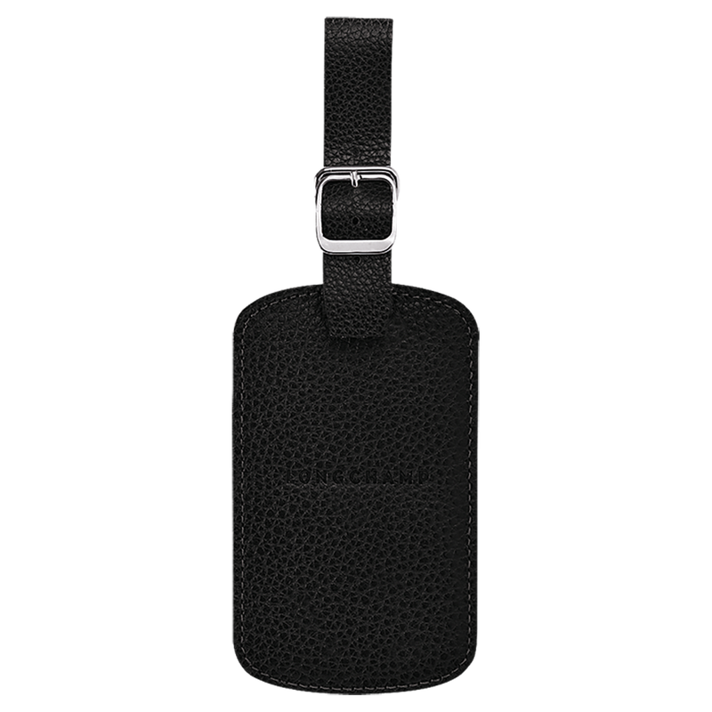 Le Foulonn&eacute; Luggage tag , Black - Leather  - View 1 of  1