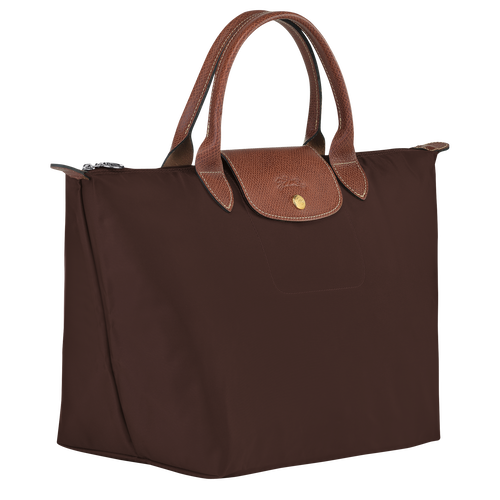 Le Pliage Original M Handbag , Ebony - Recycled canvas - View 3 of  5