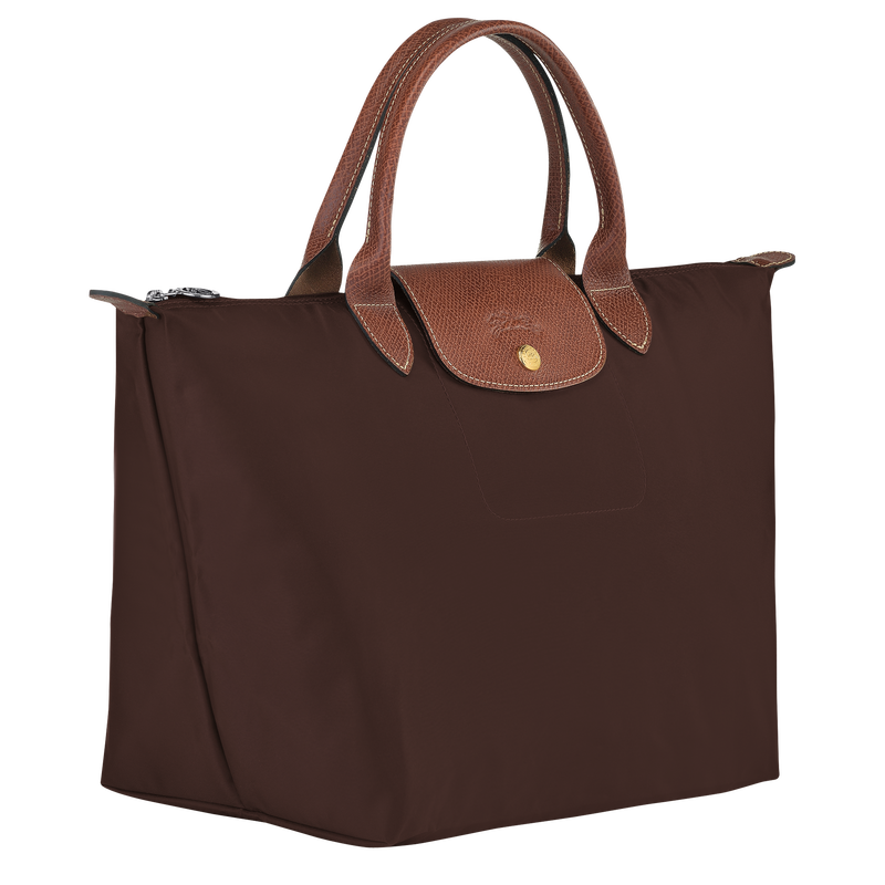 Le Pliage Original M Handbag , Ebony - Recycled canvas  - View 3 of  5
