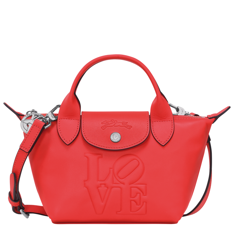 Longchamp x Robert Indiana XS 手提包 , 红色 - 皮革  - 查看 1 5