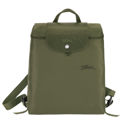 Le Pliage Green M 双肩背包 , 森林 - 再生帆布