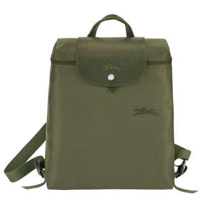 Le Pliage Green M 双肩背包 , 森林绿 - 再生帆布